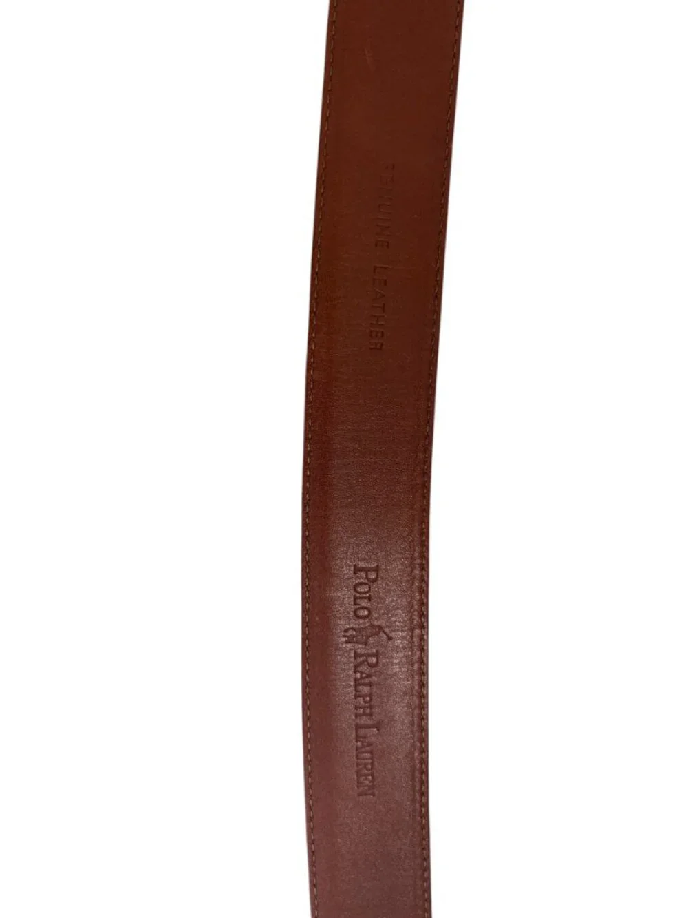 Polo Ralph Lauren Leather Belt Mens 38 Black Embossed Alligator Print
